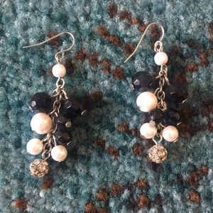 Target Beaded and crystal dangle earrings